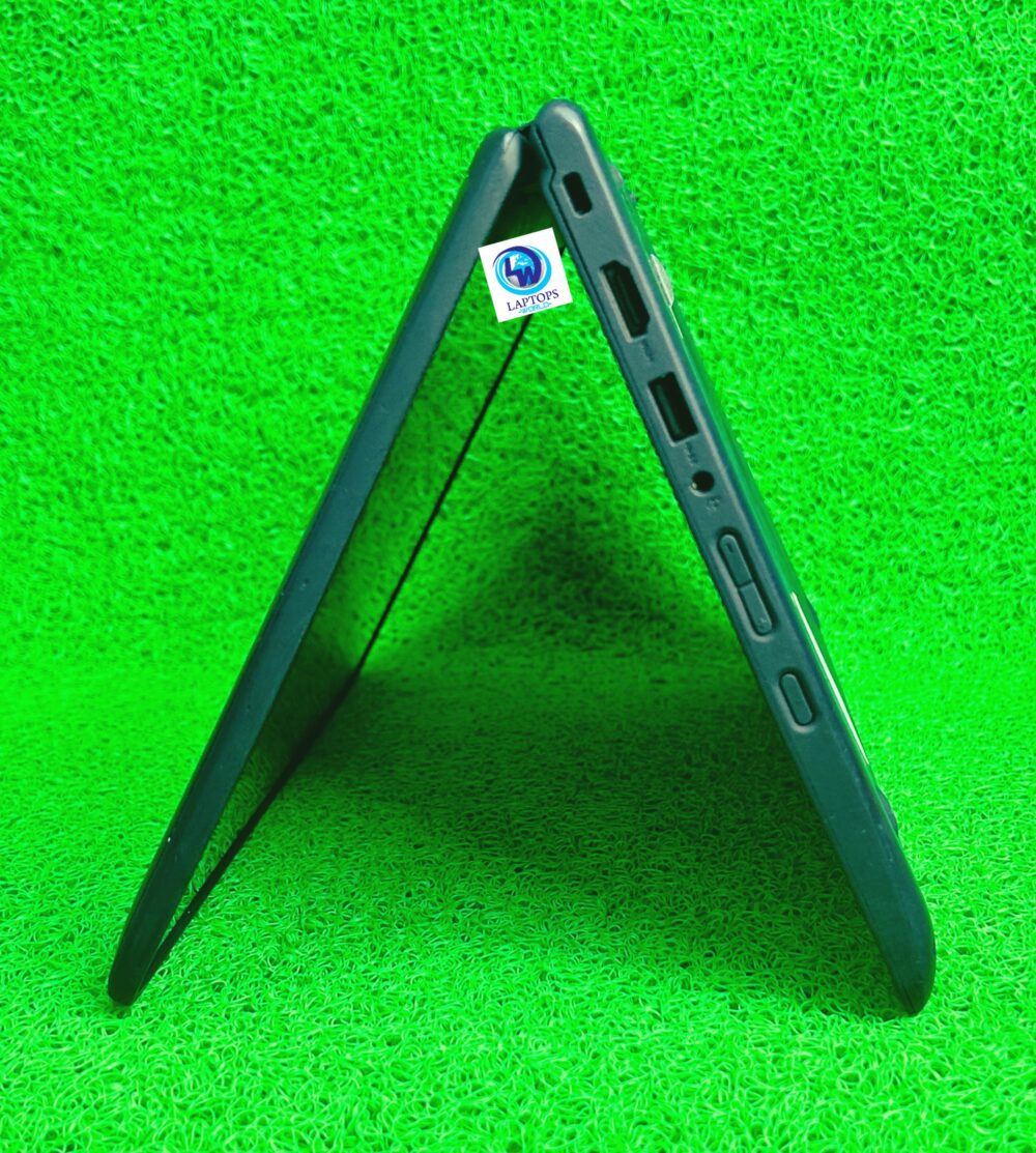 Lenovo Yoga 11e side view in tent mode
