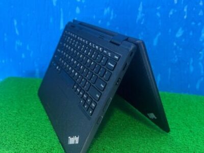 Lenovo Yoga 11e convertible laptop in tent mode