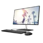 HP desktop computer with sleek black design