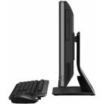 Side angle of PC setup with monitor and keyboard