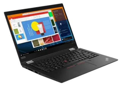 ThinkPad laptop showing display