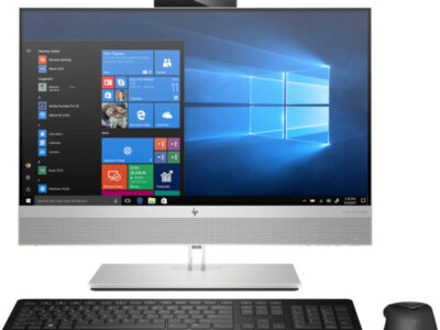 HP Elite 800 G5 with touch display and accessories