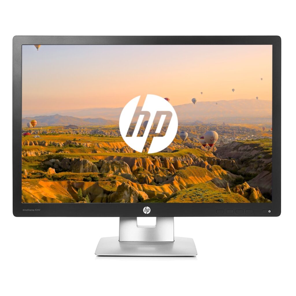 HP 24-Inch Monitor E242 – VGA, DisplayPort, HDMI - Image 2