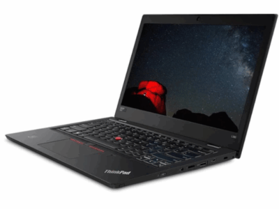 ThinkPad with night sky image