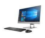 HP Elite 800 G5 All-in-One PC with keyboard and mouse
