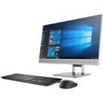 HP Elite 800 G5 All-in-One PC with keyboard and mouse