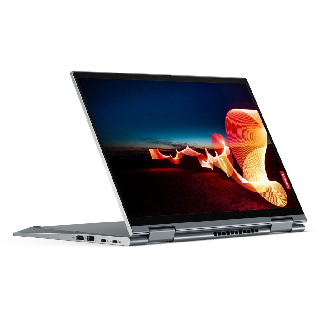 Lenovo ThinkPad in tablet mode side view