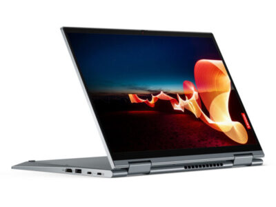 Lenovo ThinkPad in tablet mode side view