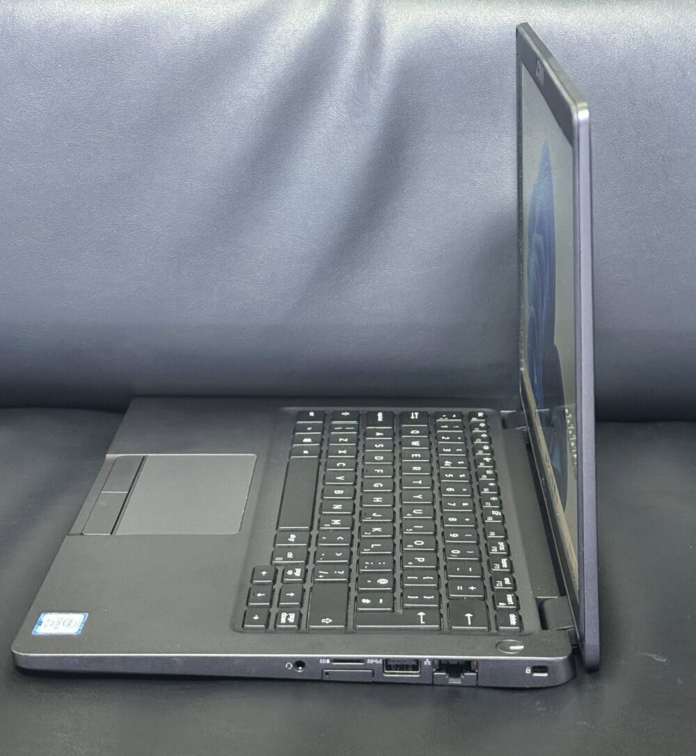 Dell Latitude 5300 Intel laptop side view with screen on