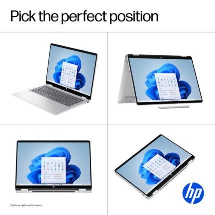 HP OmniBook 5 Flip shown in four modes