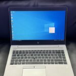 HP EliteBook 840 G5 business laptop with Windows display