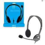 Logitech H111 Stereo Headset black with mic and packaging