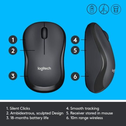 Logitech M220 silent mouse features details