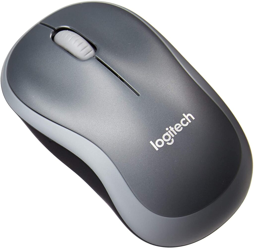 Logitech M185 Wireless Mouse with ergonomic design