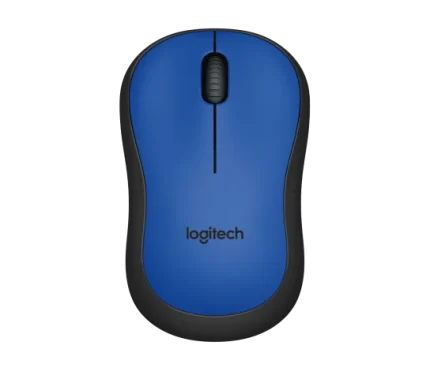 Blue logitech M220 silent mouse