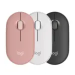 Logitech Pebble Mouse 2 M350s in three colors