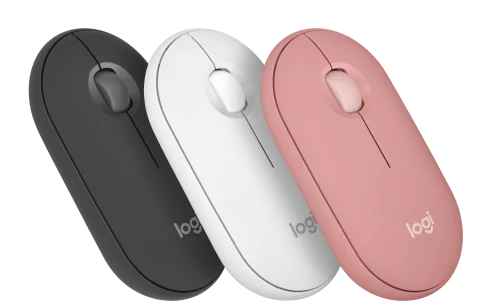 Logitech Pebble 2 M350s Mouse in three elegant colors