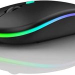 Ergonomic RGB 2.4G Wireless Mouse for Apple Laptops Factory Wholesale BT Wireless Rechargeable Plug-and-Play Mini Gaming Backlit