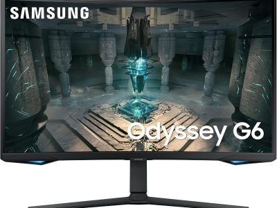 Brand New Samsung Odyssey G6 32-Inch Curved 2K 165Hz Gaming Monitor – S32CG552EM